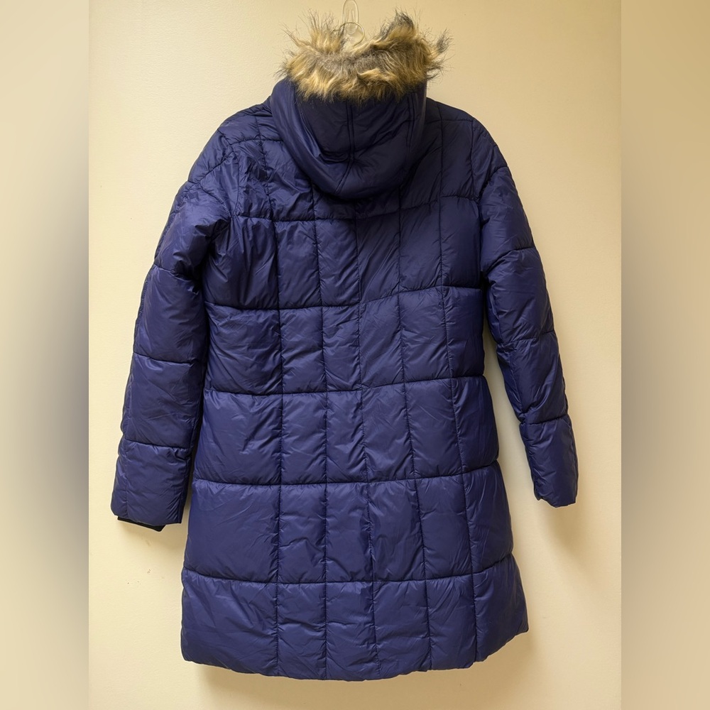 NwT: Haute EditionMid-Length Puffer Parka Coat with Faux Fur-Lined Hood🔵 - Picture 5 of 12